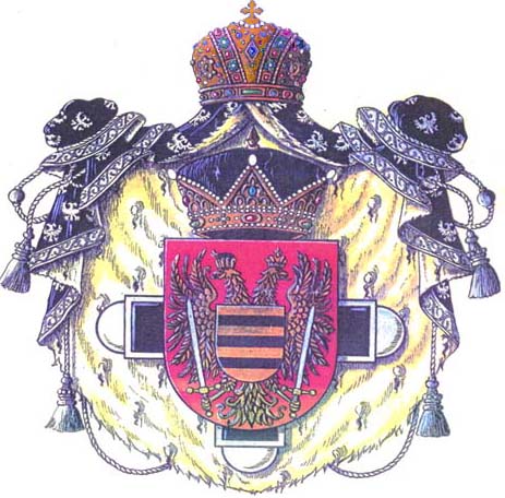 Coat of Arms of Prince Juan Arcadio Lascaris Comnenus.
