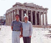 Prince Eugene III and Dr. Karras at the Parthenon.