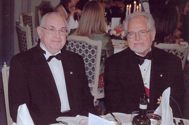 Honorary Supreme Court President and former Prime Minister of Greece, Ioannis Grivas and Dr. Mark A. C. Karras, Athens, Greece.